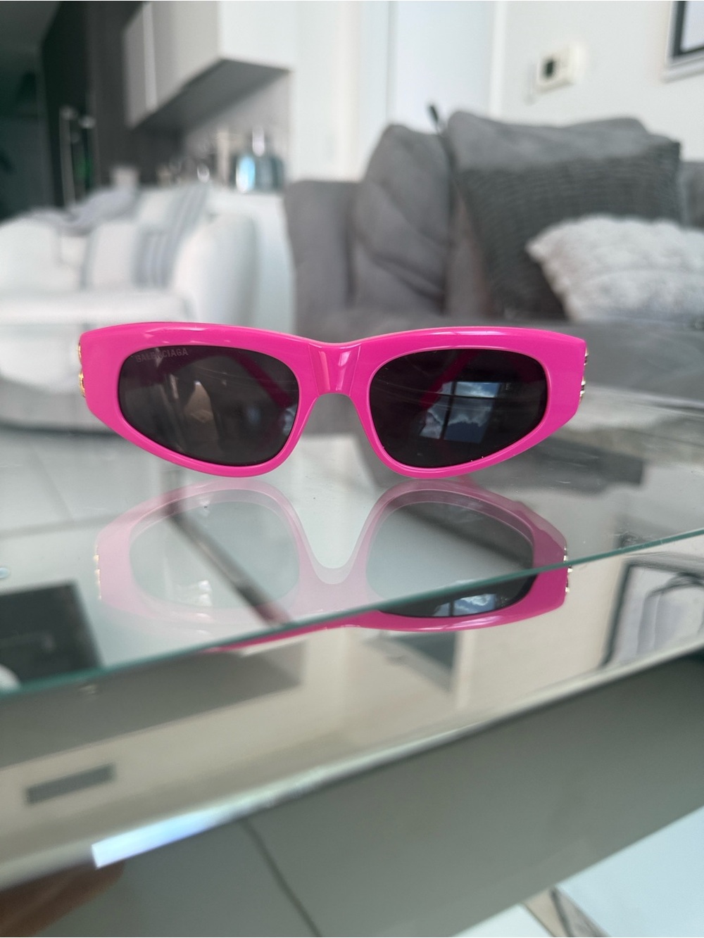 Balenciaga Kids Pink Cat-Eye Sunglasses - Picture 6 of 6